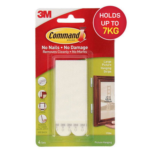 Command 17206 Large Picture Hanging Strips – 4 Pack