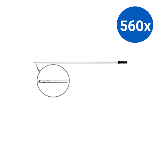 Livingstone Nelaton Male Catheters 10FG 38cm Single Wrapped Sterile - Black x560