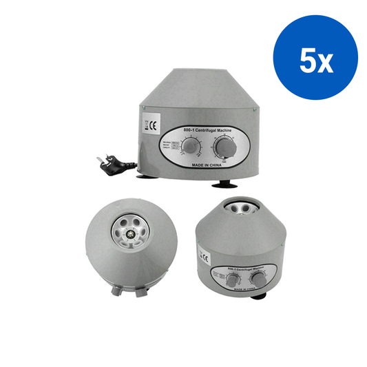 Electric Centrifuge 0-4000rpm 20ml Capacity 6 Holes 18mm Diameter x 100mm Tube Size - Grey x5
