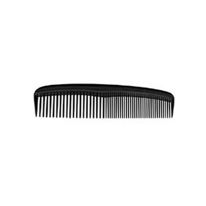 Livingstone Comb for Men Polypropylene 125 mm 12/Pack - Black x80