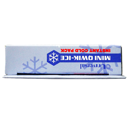 Qwik-Ice Instant Mini Cold Pack Ammonium Nitrate Free 15 x 9cm PE & Nylon Pouch - White x220