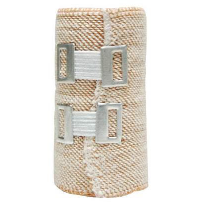 Universal Crepe Bandage 7.5cm x 2.3m Unstretched 4.5m Stretched 12/Pack - Brown x15