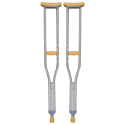 Livingstone Underarm Crutches Aluminium Medium Adjustable 114-134cm 2/Pack - Silver x15