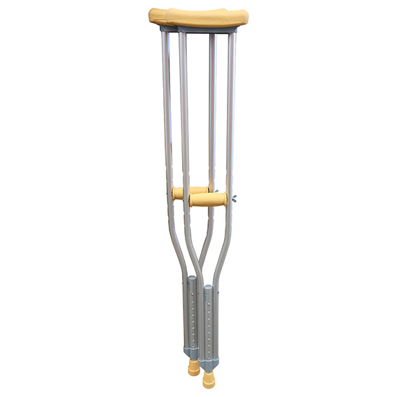 Livingstone Underarm Crutches Aluminium Medium Adjustable 114-134cm 2/Pack - Silver x15