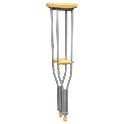 Livingstone Underarm Crutches Aluminium Medium Adjustable 114-134cm 2/Pack - Silver x15