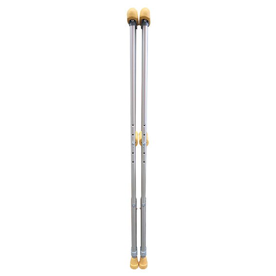Livingstone Underarm Crutches Aluminium Medium Adjustable 114-134cm 2/Pack - Silver x15
