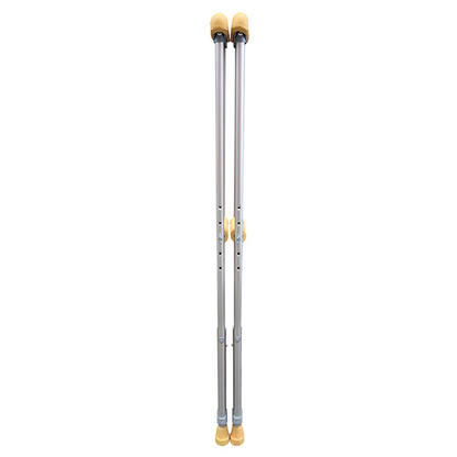Livingstone Underarm Crutches Aluminium Medium Adjustable 114-134cm 2/Pack - Silver x15