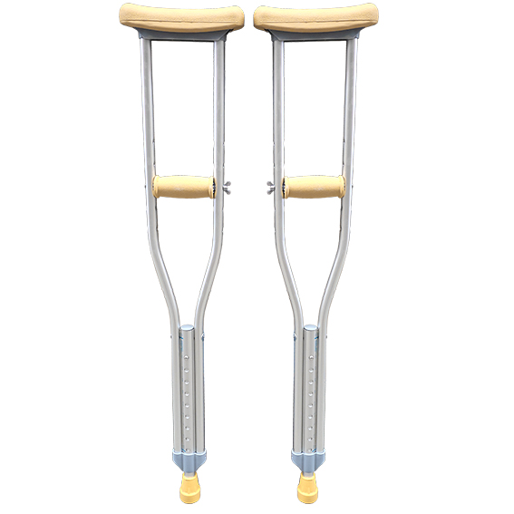 Livingstone Underarm Crutches Aluminium Youth Adjustable 94-114cm 2/Pack - Silver x15