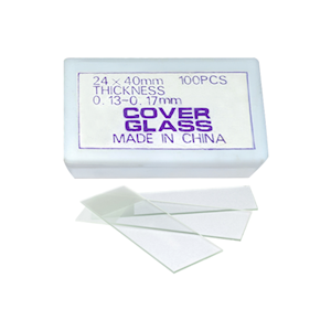 LIV Microscope Cover Slip No 1 24x40mm Borosilicate Glass 100/Pack - Clear x30
