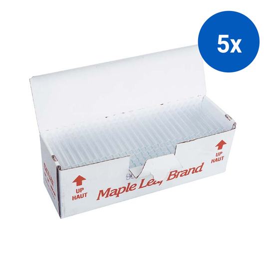 Culture Tubes 16x100mm 0.7mm Thickness Straight Rim Borosilicate Glass 5.1 250/Box 4 Boxes/Ctn 1000/Ctn - Clear x5