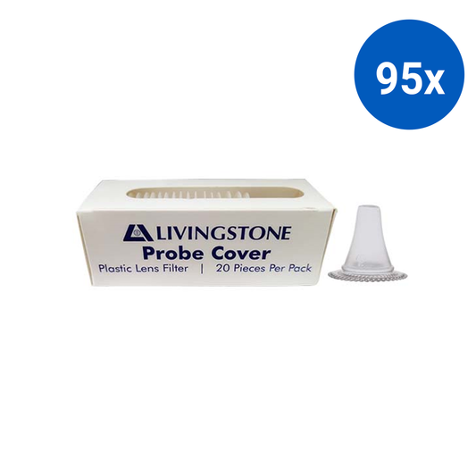 Ear Probe Cover Suits Welch Allyn Braun Thermoscan Model PRO3000 4000 and 6000 20/Pack - Clear x95