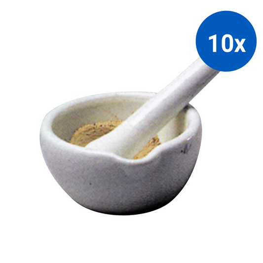 Livingstone Mortar and Pestle 1000mL 210mm Diameter Porcelain - White x10