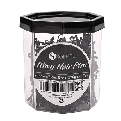 Sofeel Bobby Pins 2 Inches 250g/Tub - Black x50