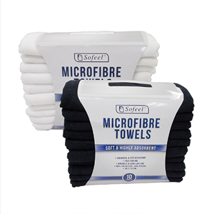 Sofeel Microfibre Salon Towels 40 x 73cm 10/Pack - Black x15