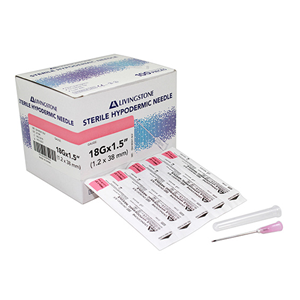 Livingstone Hypodermic Needles 18G 100 Pieces/Box - Silver x105