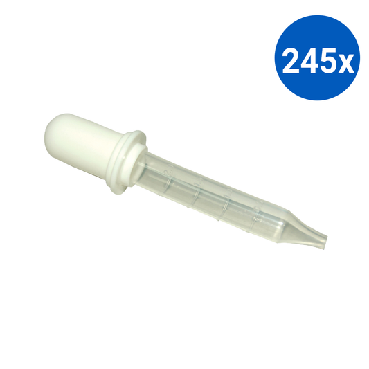 Livingstone Recyclable Plastic Dropper 3ml Graduated - White Teat x245