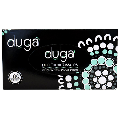 Duga Executive Facial Tissues 2 Ply 180 Sheets 36 Boxes/Carton - White x10