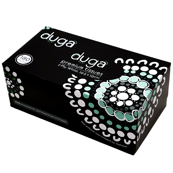 Duga Executive Facial Tissues 2 Ply 180 Sheets 36 Boxes/Carton - White x10