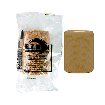 E.Z. Ban Wrap Cohesive Elastic Bandage 7.5cm x 2m stretch to 4.5m - Tan x55