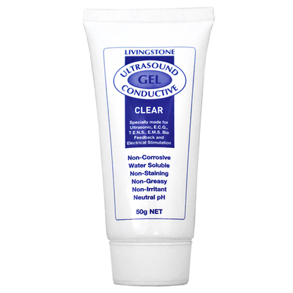 Livingstone Conductive Lubricating Gel for Ultrasound and ECG 50ml tube - Clear x165