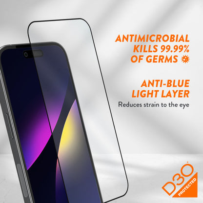 EFM ScreenSafe Glass D3O Screen Armour iPhone 15 Pro Max - Clear