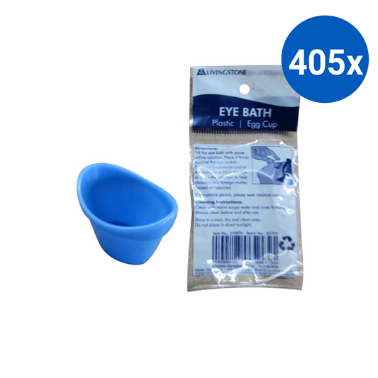 Livingstone Eye Bath Recyclable Plastic Eggcup Type Single Packed - Blue x405