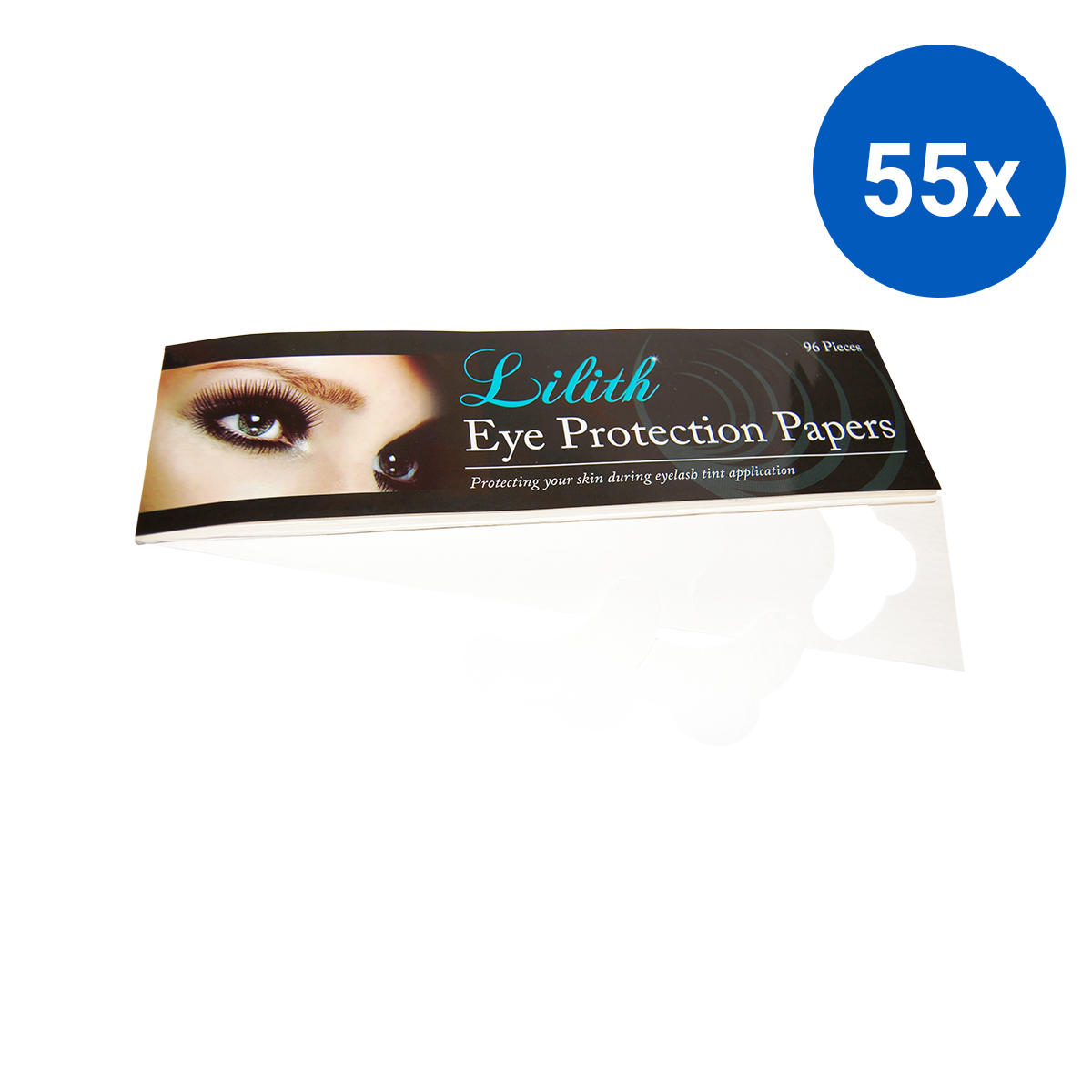 Lilith Cosmetic Eye Protection Paper Biodegradable 96/Pack - White x55
