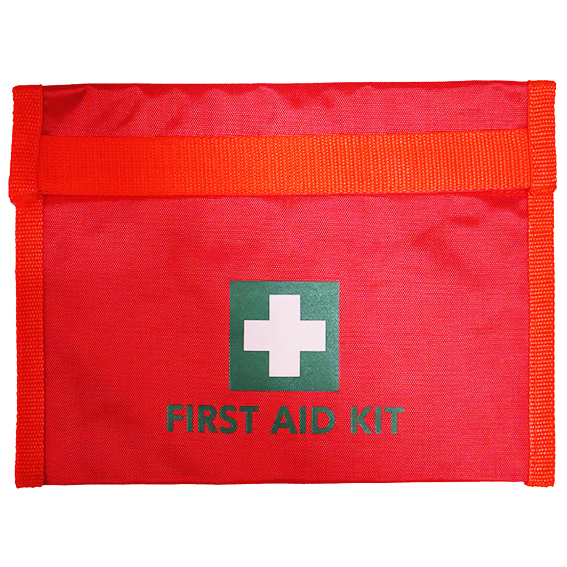 Unbranded First Aid Empty Nylon Pouch 29.5 x 22cm - Red x25