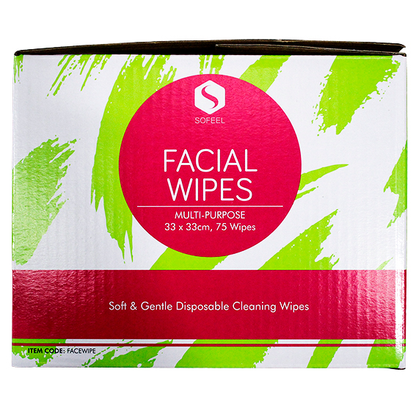 Sofeel Lint Free Facial Wipes 75 Wipes/Box - White x40