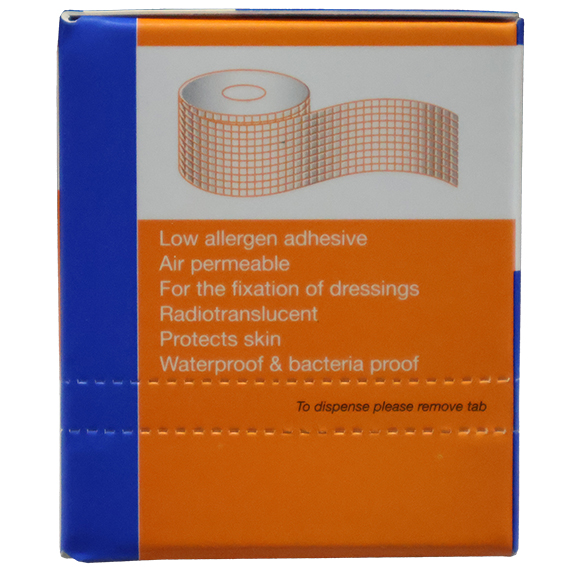 Fix-A-Clear Transparent Adhesive Waterproof Tape Dressing 5cm x 10m - Clear x10