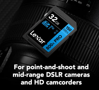 Lexar High-Performance 800x PRO SDHC/SDXC UHS-I Card 32 GB - Blue