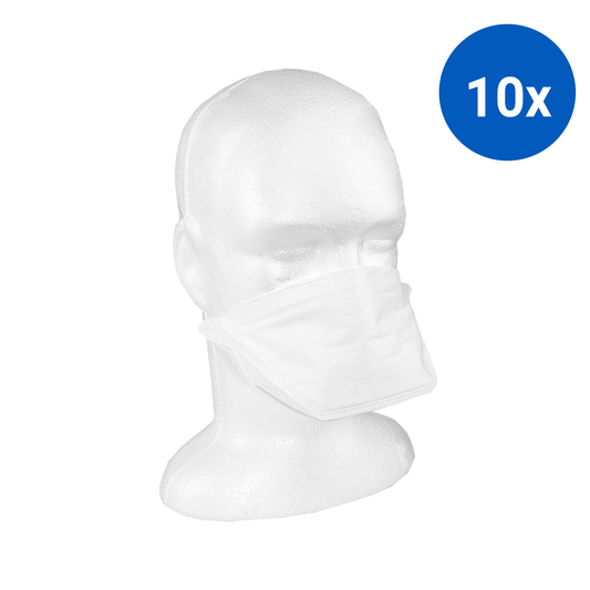 Liv Genuine N95 Face Mask Respirator Level 3 Duckbill TGA 403955 30/Box - White x10