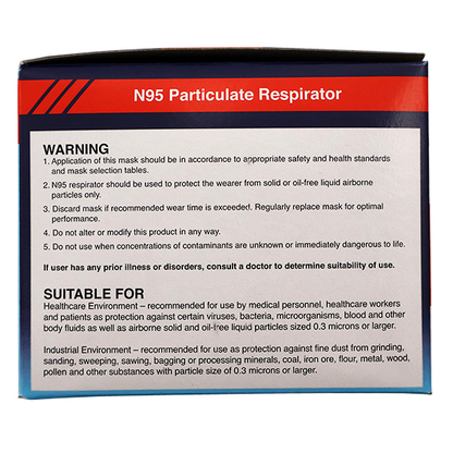 Liv Genuine N95 Face Mask Respirator Level 3 Duckbill TGA 403955 30/Box - White x10