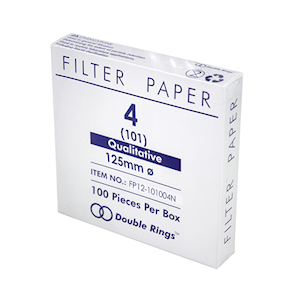 Livingstone Qualitative Filter Paper No. 101 125mm Fast Speed, Biodegradable 100 Pieces/Box - White x25