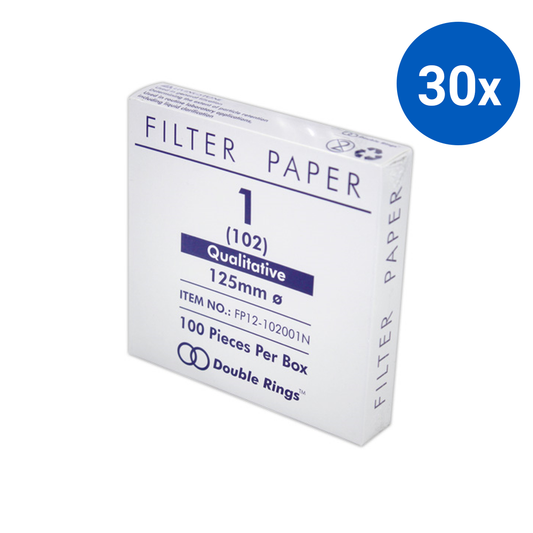 Livingstone Qualitative Filter Paper No. 102 (No.1) 125mm 100 Pcs/Box - White x30