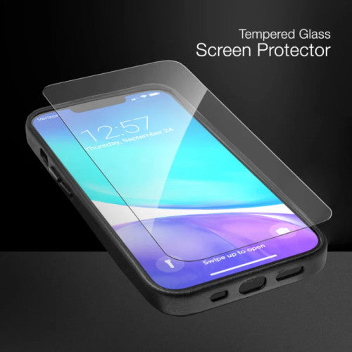 Encased Flipback Wallet Case with Screen Protector iPhone 14 Plus - Black