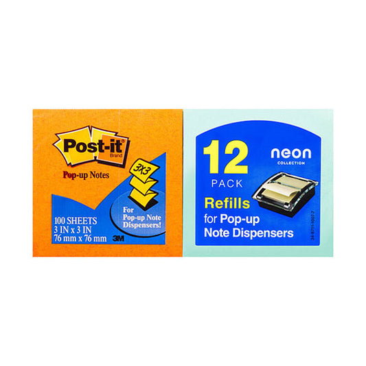 Post‑It Pop‑Up Notes Cape Town 76 x 76mm 12‑Pack