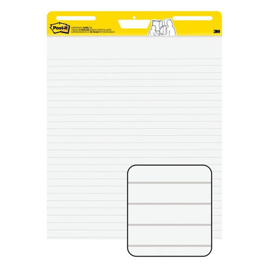Post‑It Super Sticky Easel Pad Lined 561WLSS 635 x 770mm Box of 4