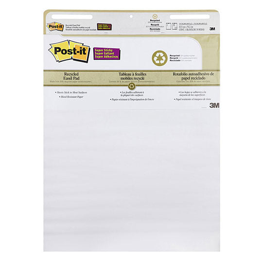 Post‑It Easel Pads Recycled 635 x 762mm Box of 2