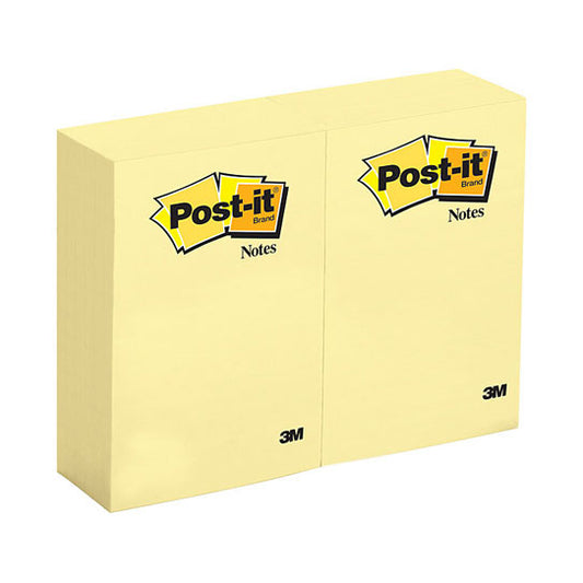 Post‑It Notes Canary Yellow 101 x 152mm 12‑Pack
