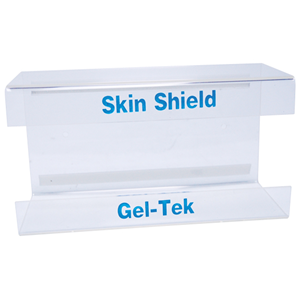 Skin Shield Single Plastic Tier Glove Box Holder Dispenser  25 x 14 x 10cm - Clear x15