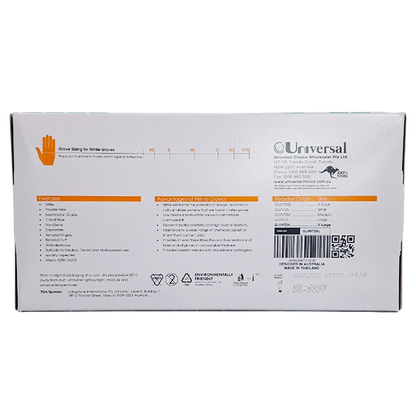 Lincon Nitrile Examination Gloves Powder Free Extra Large 180 Pcs/Box - Cobalt Blue x30