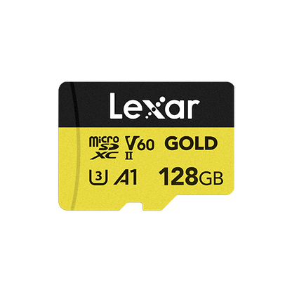 Lexar Professional GOLD microSDXC UHS-II Card 128 GB - Yellow