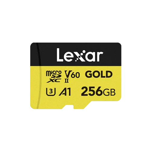 Lexar Professional GOLD microSDXC UHS-II Card 256 GB - Yellow