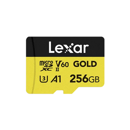Lexar Professional GOLD microSDXC UHS-II Card 256 GB - Yellow