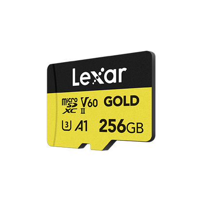 Lexar Professional GOLD microSDXC UHS-II Card 256 GB - Yellow