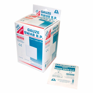 Livingstone Gauze Swabs 7.5x7. cm x 8 ply 100 Percent Cotton 1 Piece/Pack 100 Packs/Dispenser Box - White 35