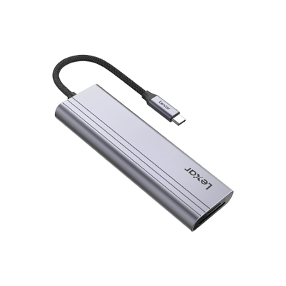 Lexar H31 7-in-1 USB-C Hub - Silver