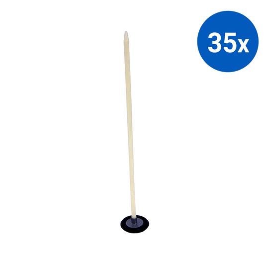 Livingstone Reflex Hammer Circular Head Pointed Recyclable Plastic Handle - White x35
