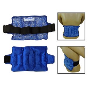 Livingstone Hot and Cold Pack with Crystal Velvet Cloth and Fixing Strap 21 x 39cm 400g 1/Box - Blue x25